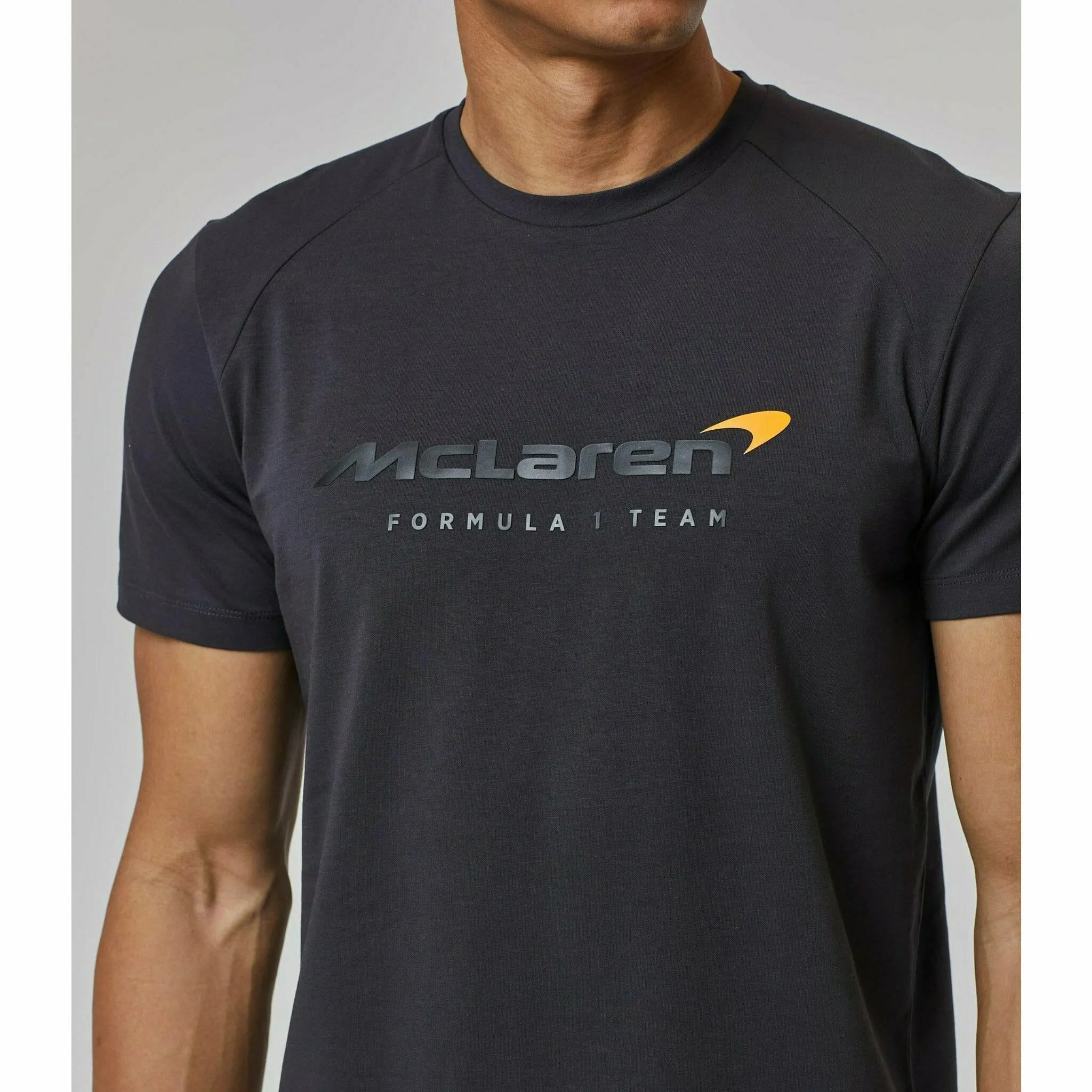 McLaren F1 Men's Lifestyle T-Shirt- Black/Dark Gray/Light Gray/Papaya/Blue/White