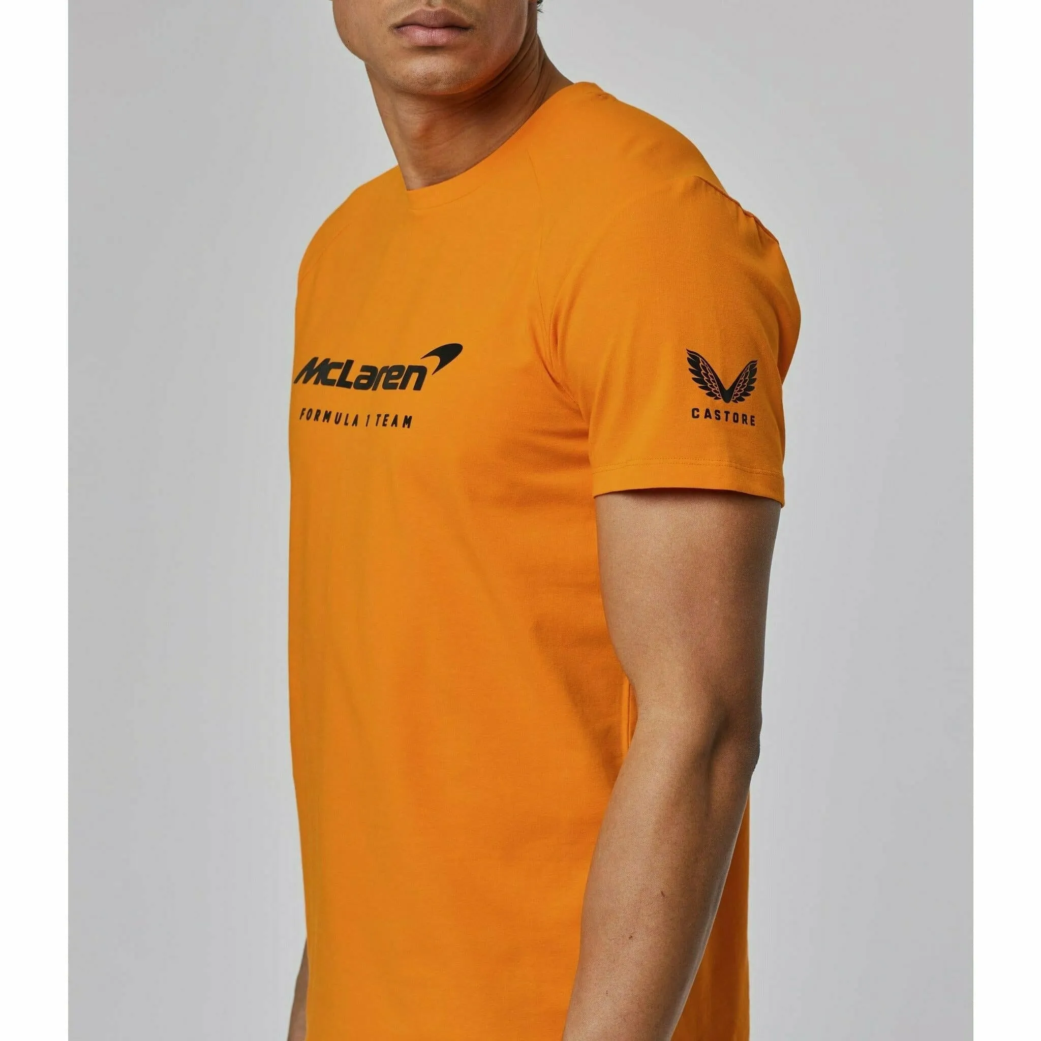 McLaren F1 Men's Lifestyle T-Shirt- Black/Dark Gray/Light Gray/Papaya/Blue/White