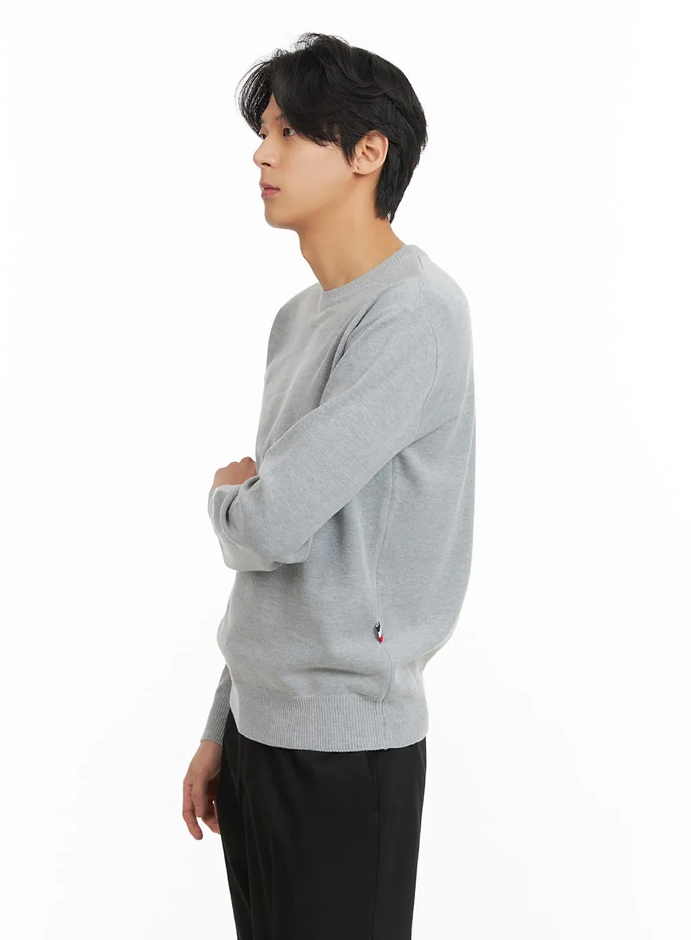 Men's Basic Crew Neck Sweater IA402