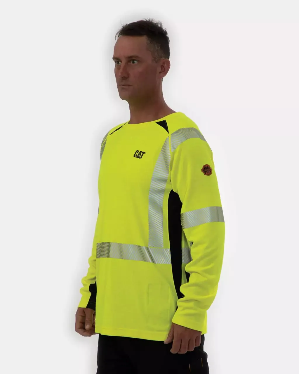 Men's FR Hi-Vis Long Sleeve Performance Shirt