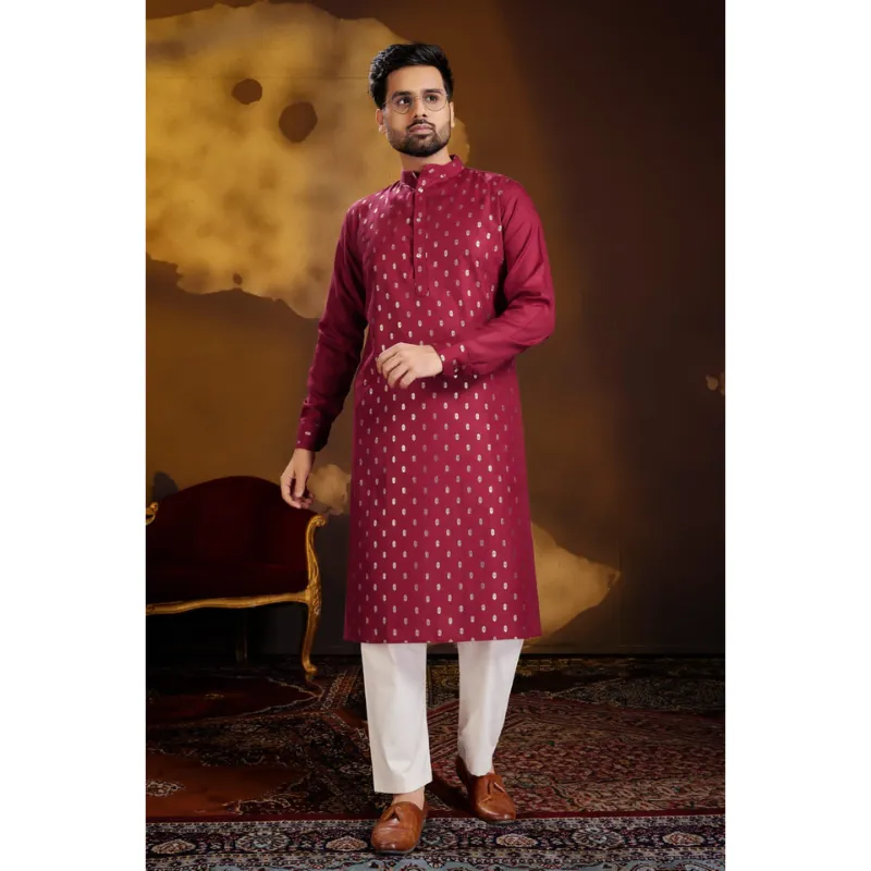 Men's Traditional Cotton Kurta with Pajama