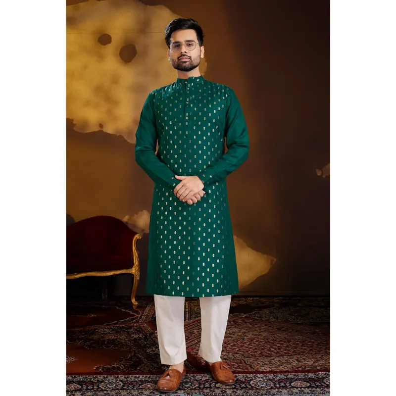 Men's Traditional Cotton Kurta with Pajama