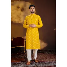 Men's Traditional Cotton Kurta with Pajama