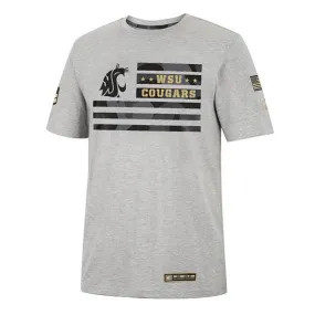 Mens WSU Camo OHT Military Appreciation Short Sleeve Tee