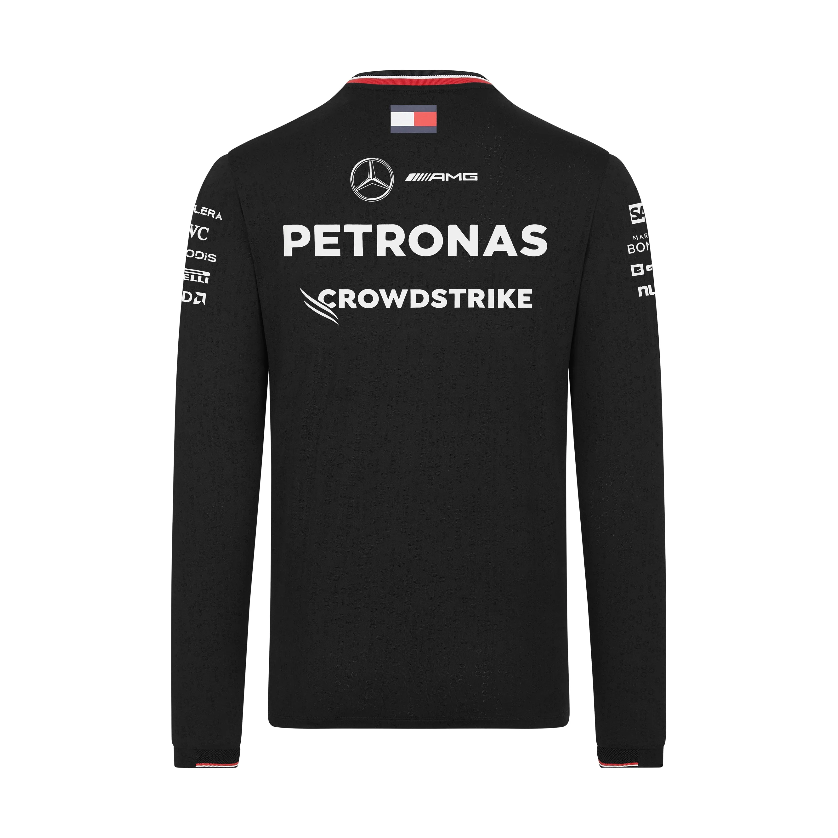 Mercedes AMG Petronas F1 2024 Men's Long Sleeve Team T-Shirt - Black