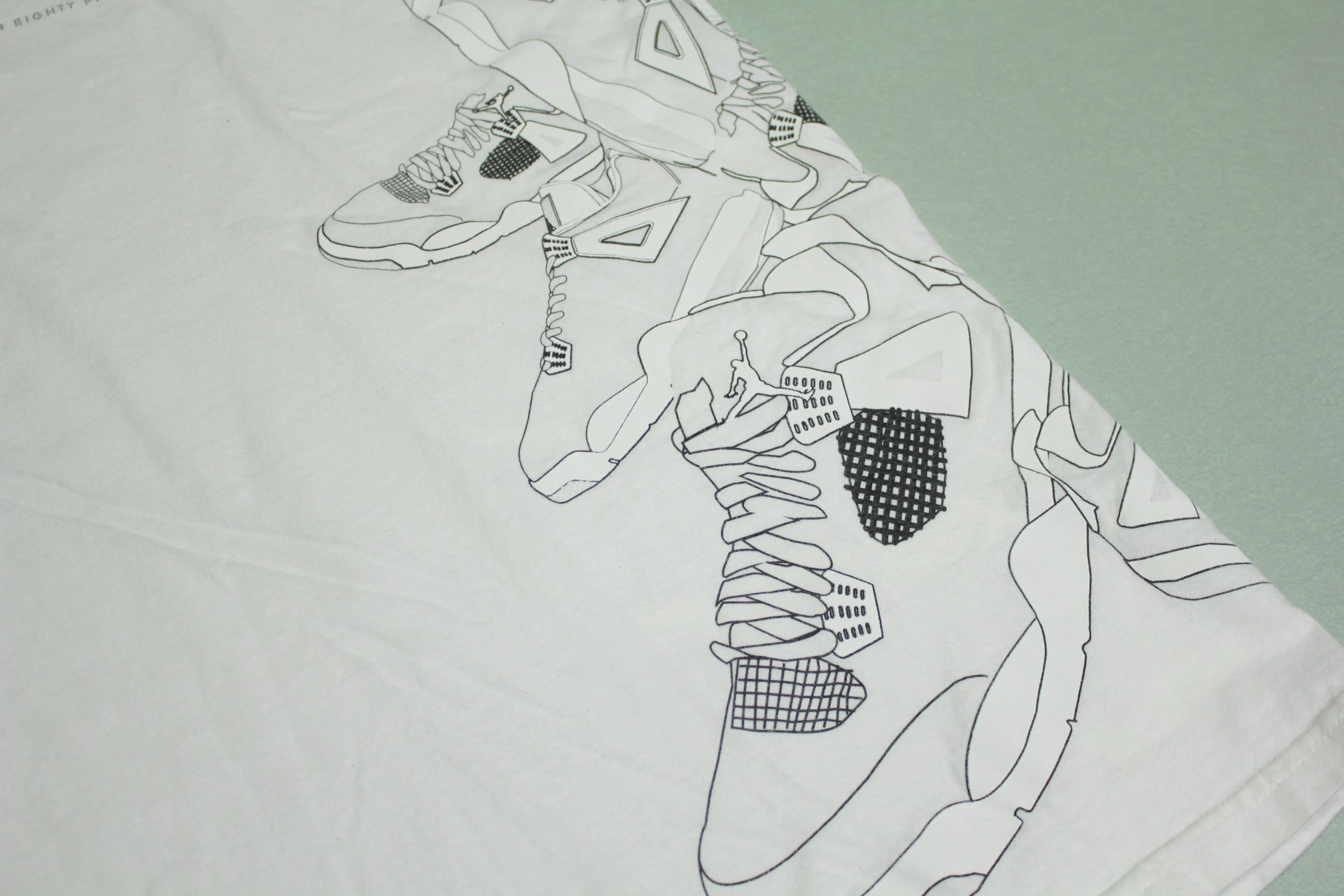 Michael Air Jordan Flight Vintage 90's Sneaker Shoe AOP Basketball T-Shirt