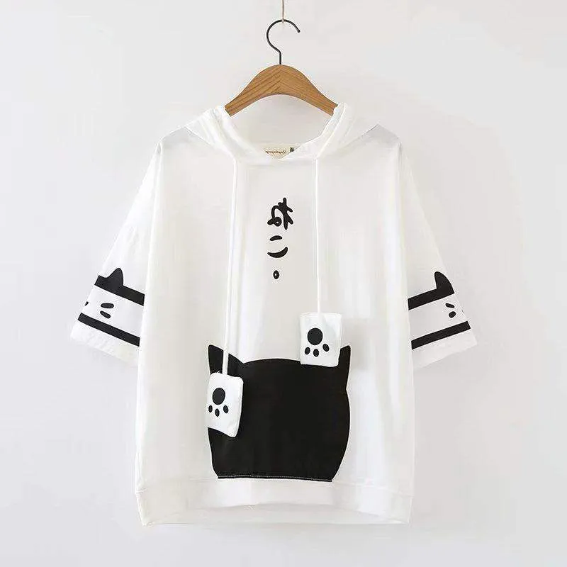 Neko Atsume Hoodie T-shirt AD11884