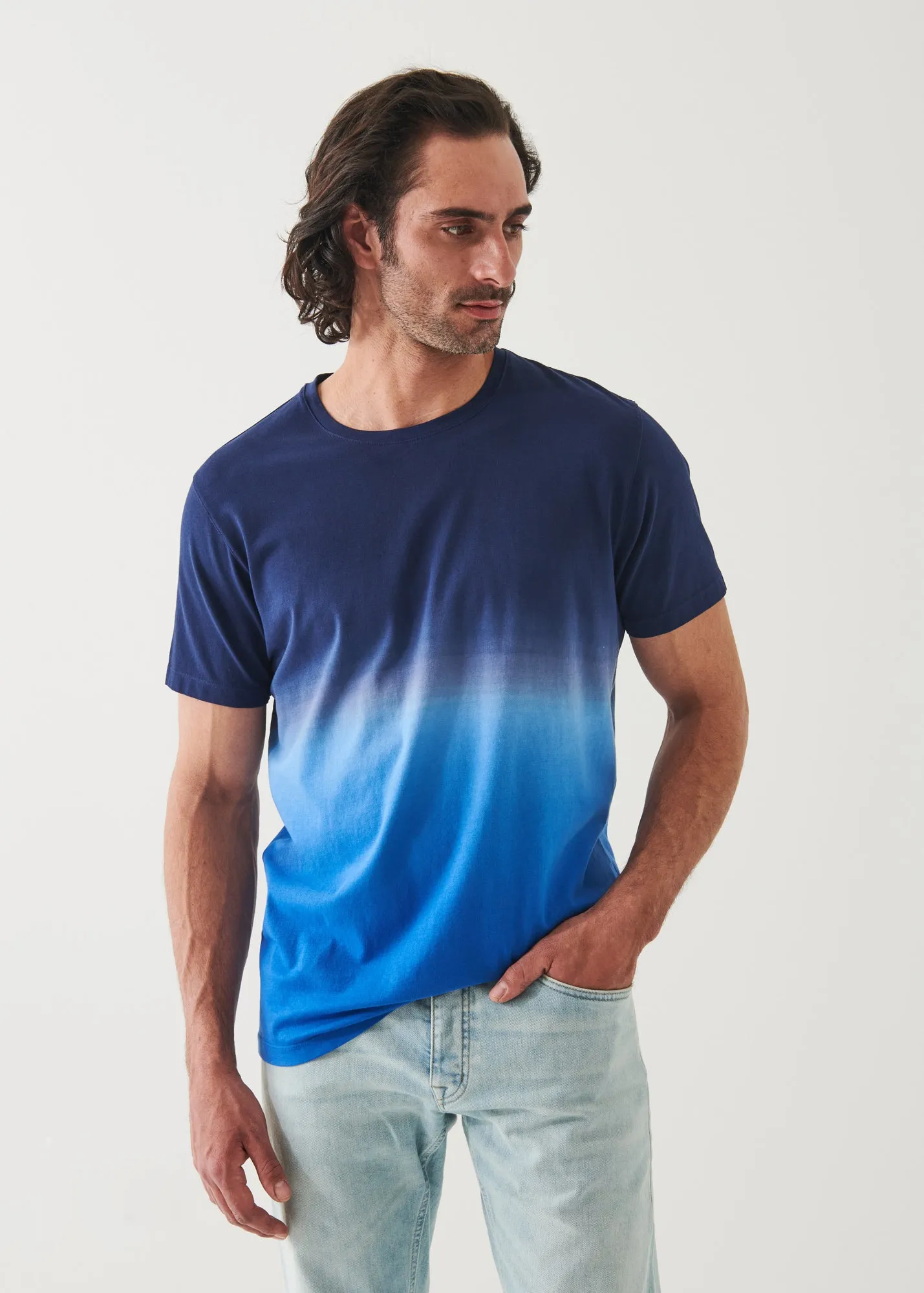 PIMA COTTON STRETCH DEGRADE T-SHIRT