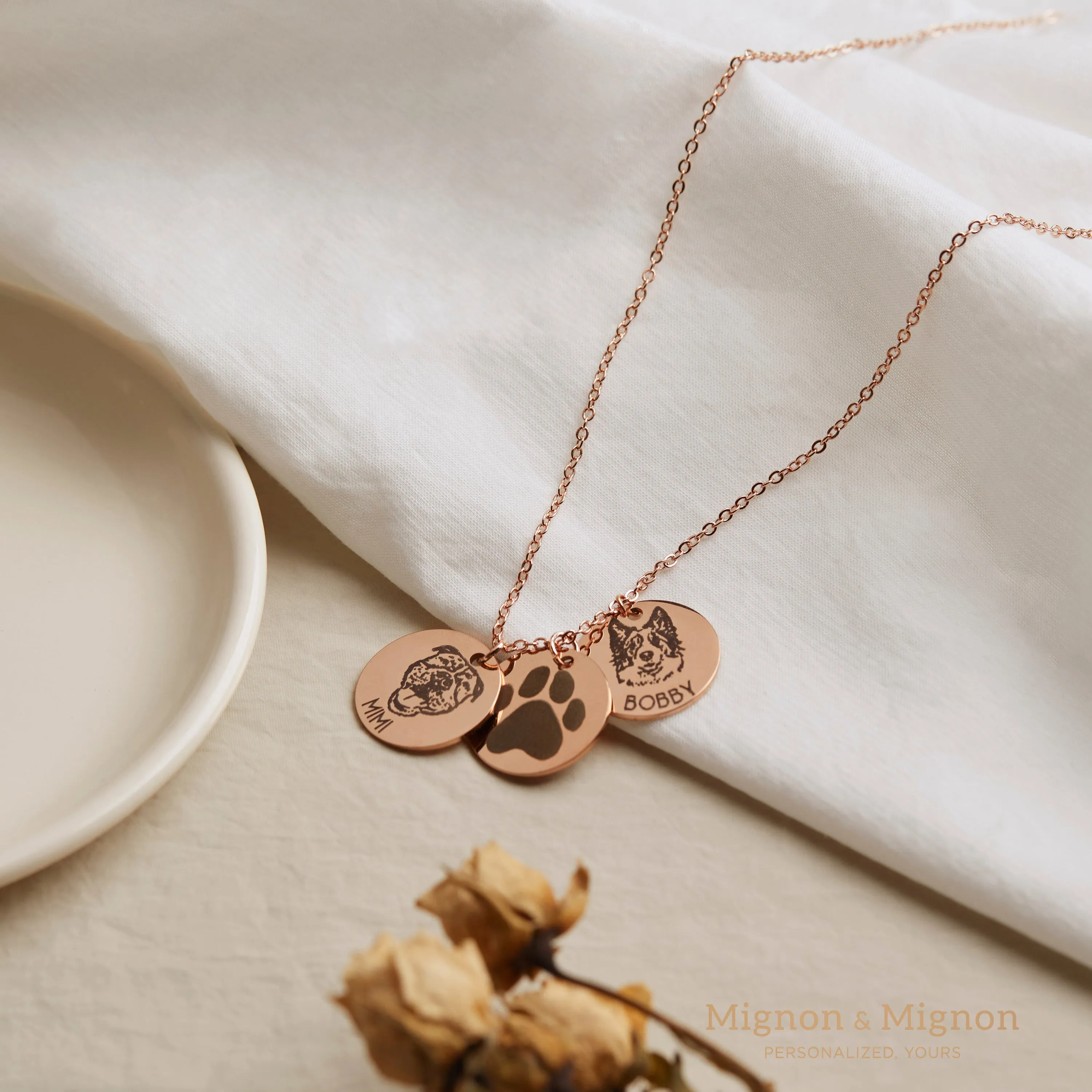 Poppy Pet Personalized Necklace