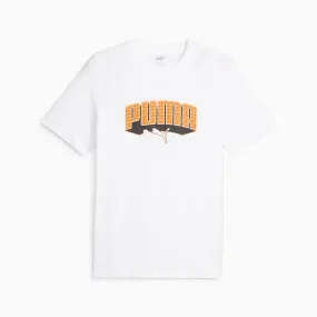 PUMA MEN'S GRAPHIC HIP HOP WHITE TEE