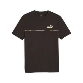 Puma Men's short sleeve t-shirt Ess  Minimal Gold 680012 01 black