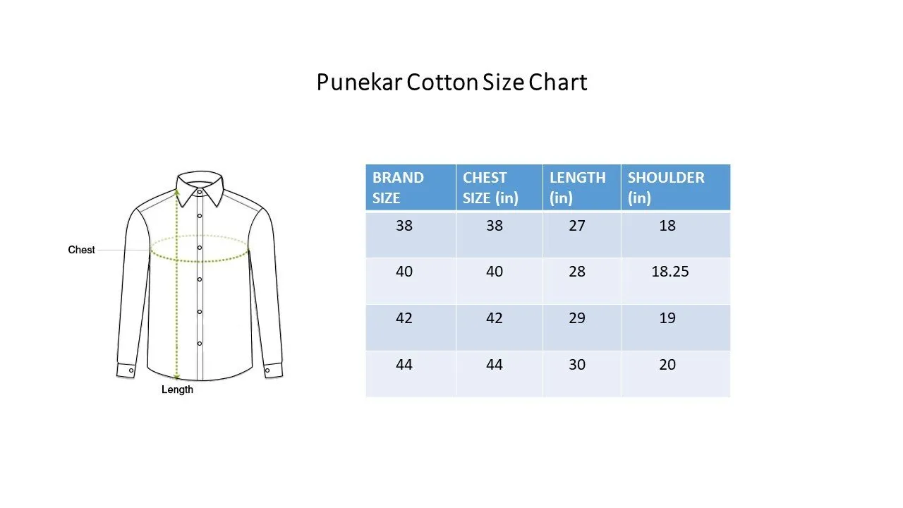 Punekar Cotton Bhagalpuri Multi-Colored Half Sleeves Formal Shirt for Men's.