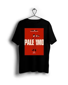 Red Palermo La Casa De Papel X Ravin X Hippo  - Digital Graphics Basic T-shirt Black