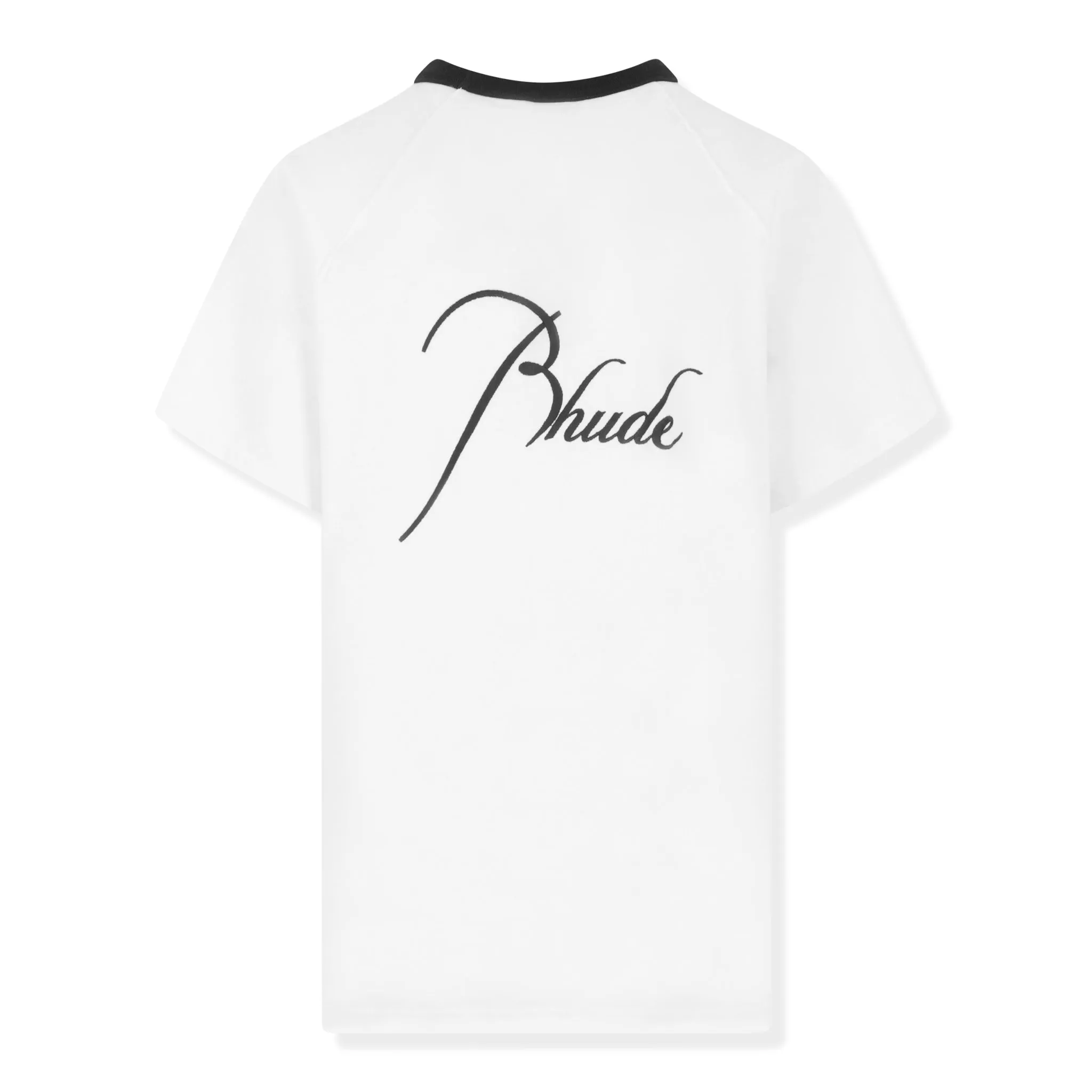 Rhude Raglan Logo Black White T Shirt