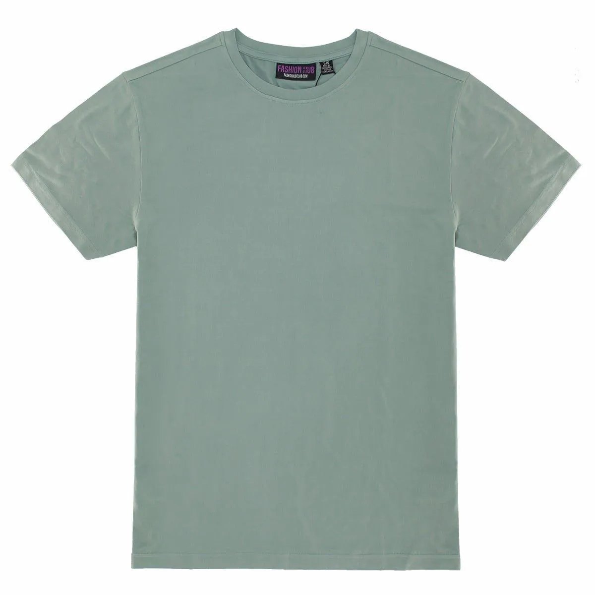 Sage Better Basics Ultra-Soft Crewneck Short Sleeve T-Shirt by Fashion Hub