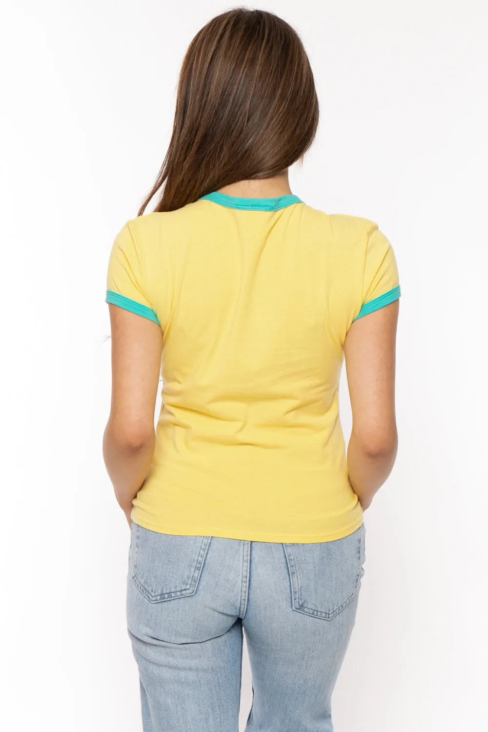 Spoiled - Bobby Jack Ringer Top - Yellow