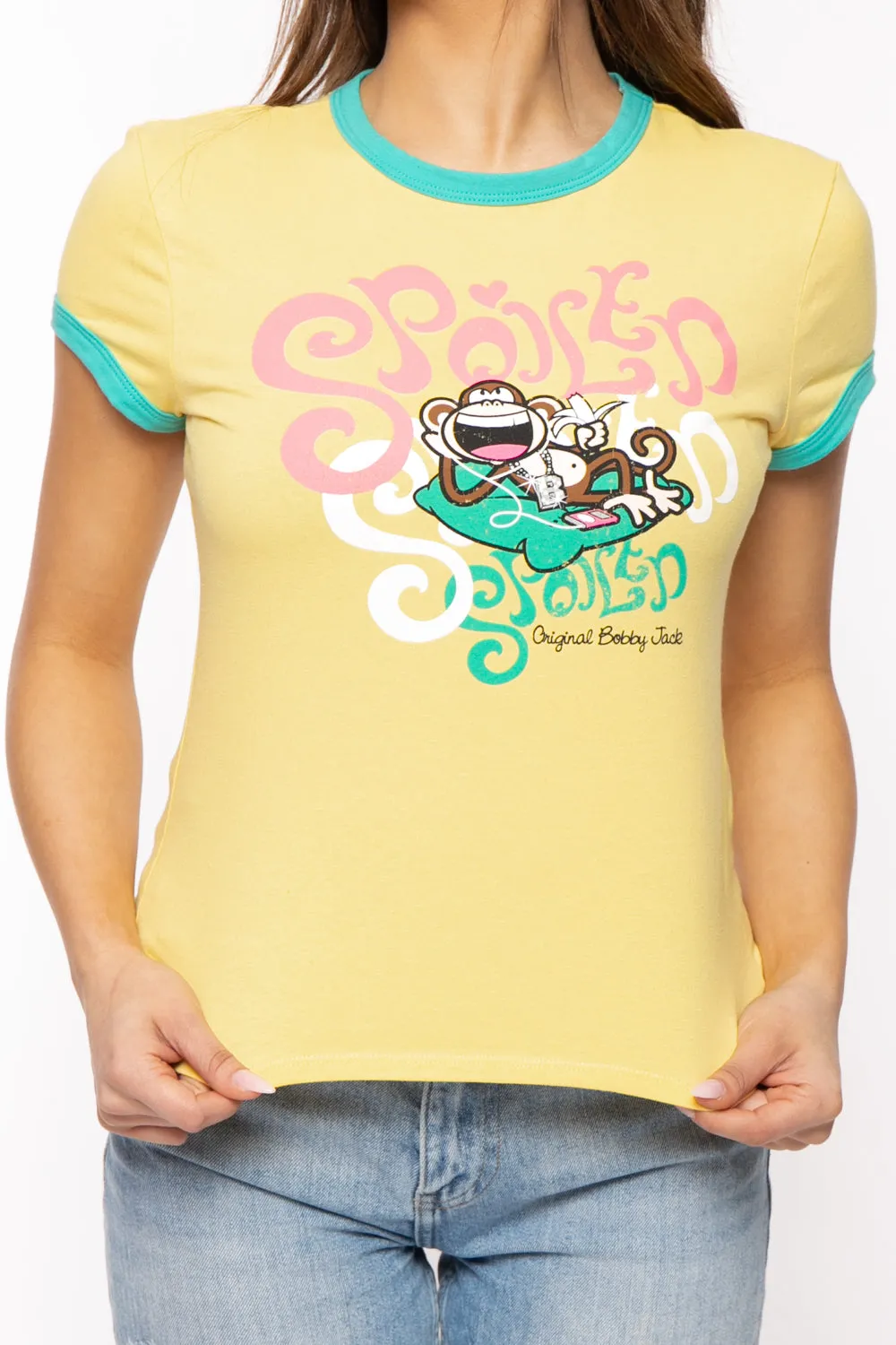 Spoiled - Bobby Jack Ringer Top - Yellow