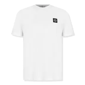 Stone Island Patch Logo White T Shirt