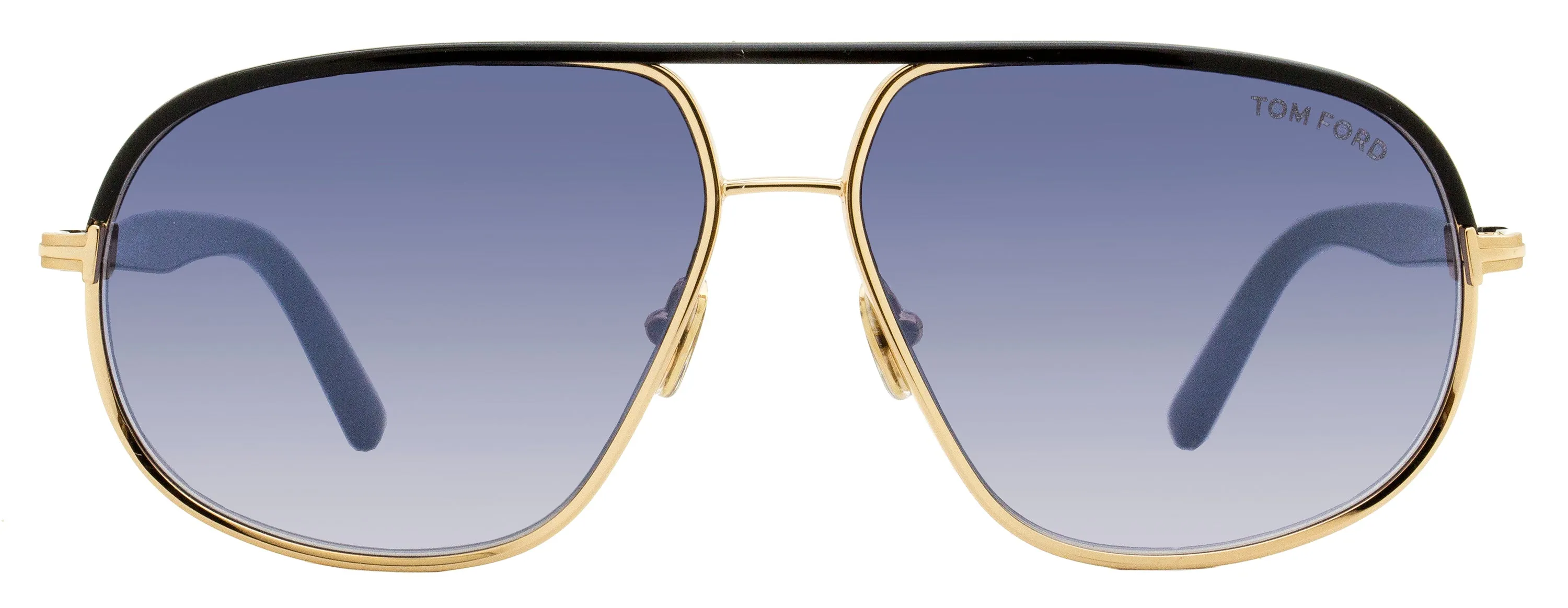 Tom Ford Men's Maxwell Sunglasses TF1019 28B Black/Gold 59mm