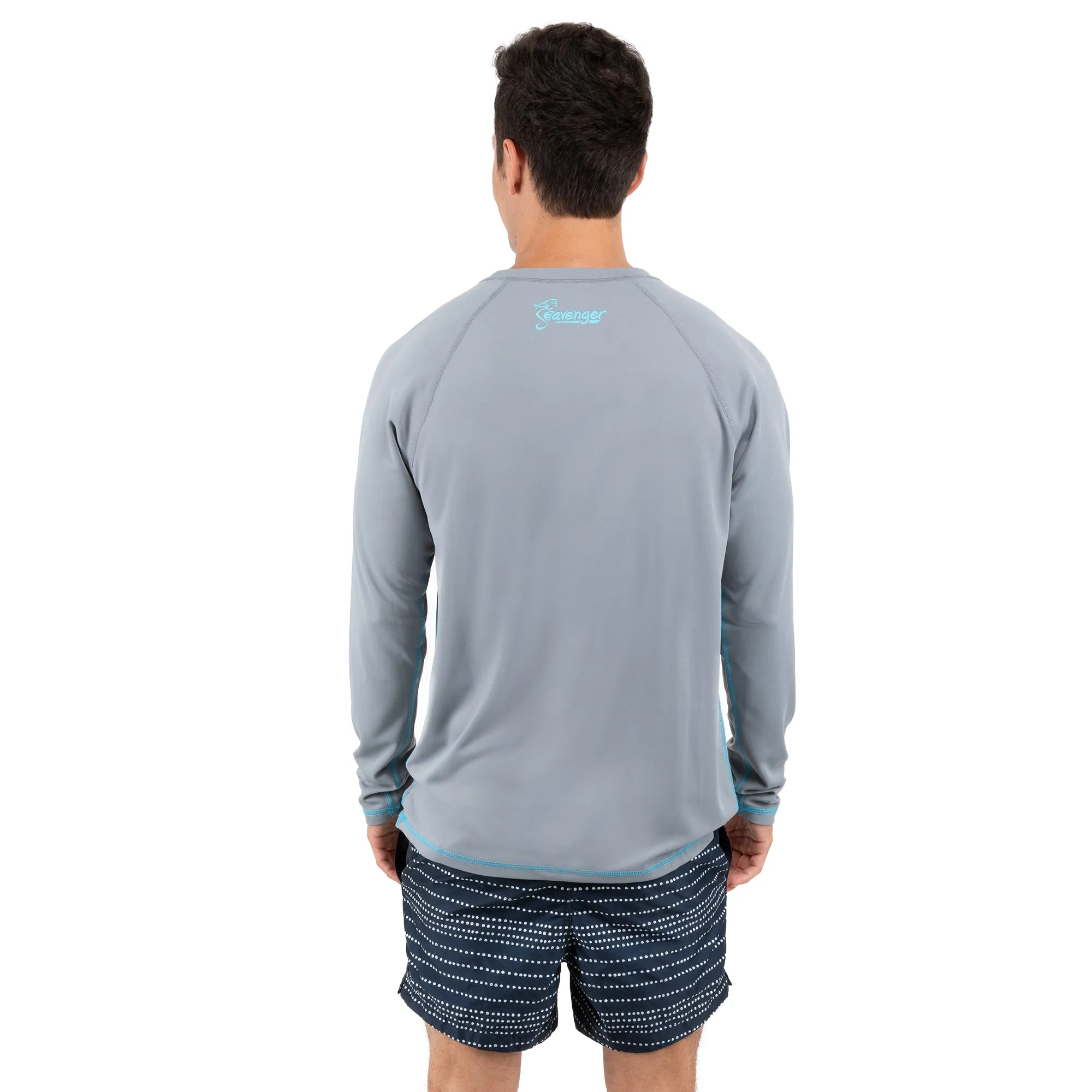 Trekker Unisex Rash Guard Long Sleeve Gray